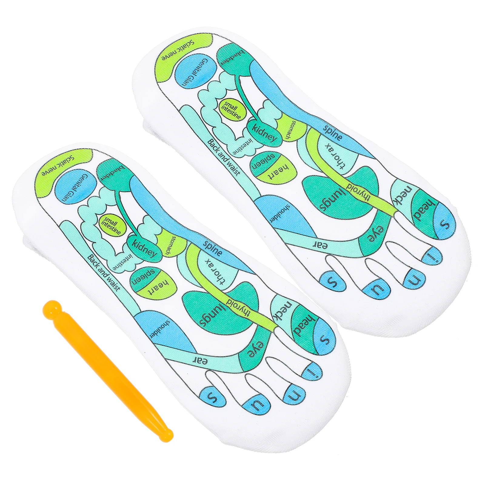 

Foot Massage Socks Reflexology Acupressure Men Women Soft Breathable Anti Fatigue Physiotherapy Anatomical Points Instruction