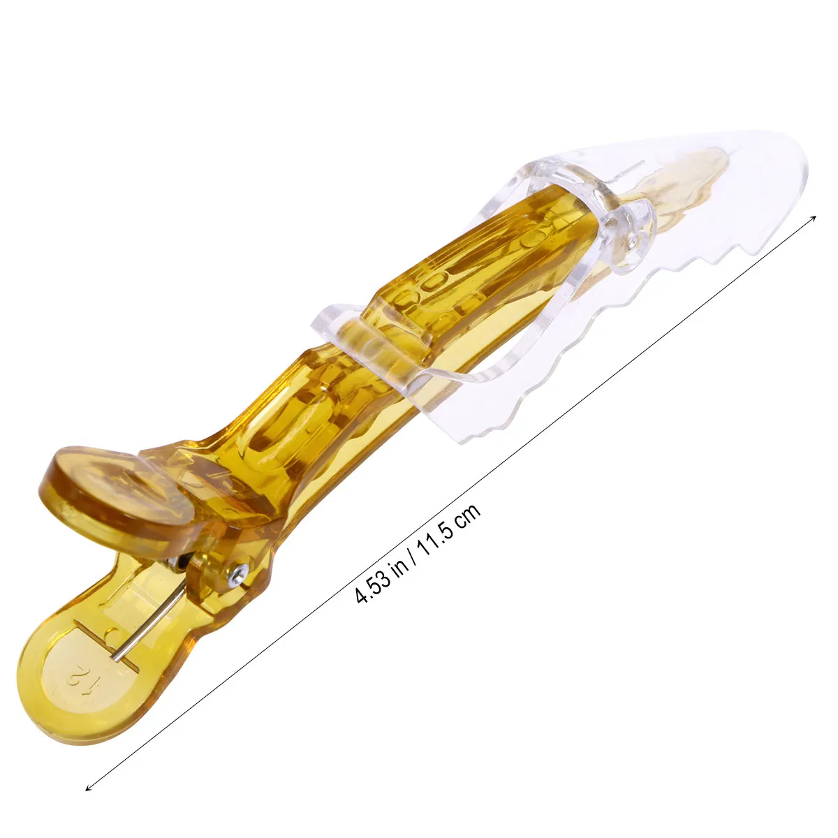 12Pcs Hair Sectioning Clips Alligator Style Plastic Duckbill Clips with Teeth Double Hinged for Wet Hair Styling DIY Craft