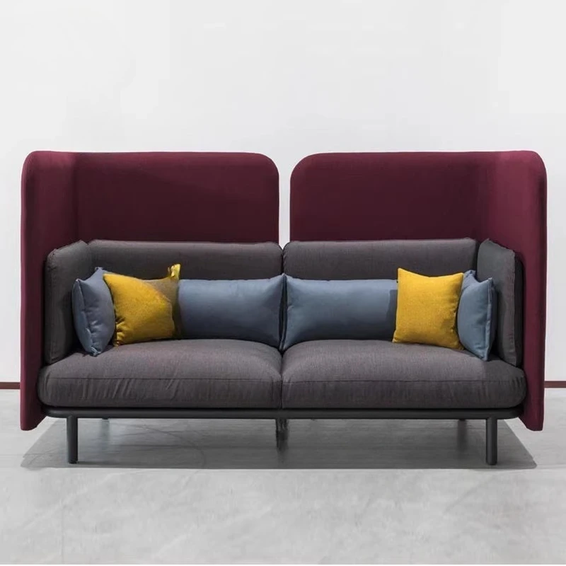 

Reception Negotiation Restaurant Bar Cafe High Back Card Seat Privacy Rest Wrought Iron Sofa