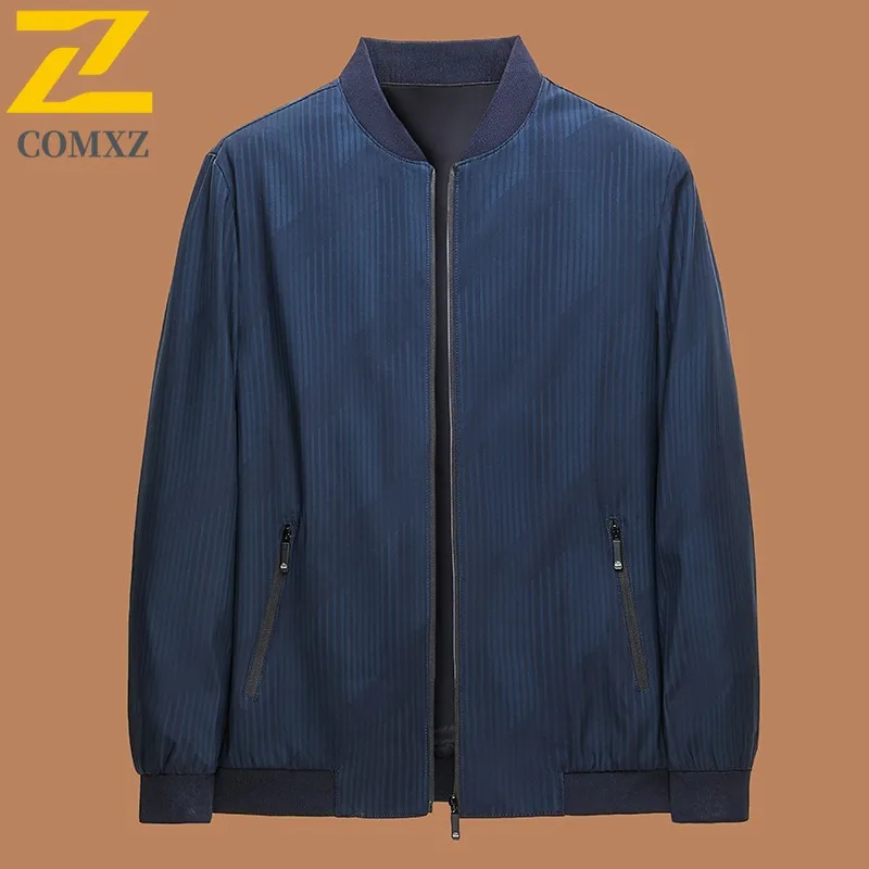 

COMXZ офисная мужская куртка премиум-класса с воротником-стойкой, удобный плащ, модные легкие прочные осенние новые пальто для путешествий