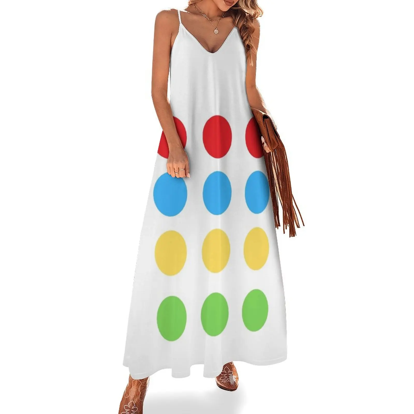 

Twister Game Halloween Costume Sleeveless Dress women's luxury party dress summer dress woman 2024 luxury evening dresses 2024