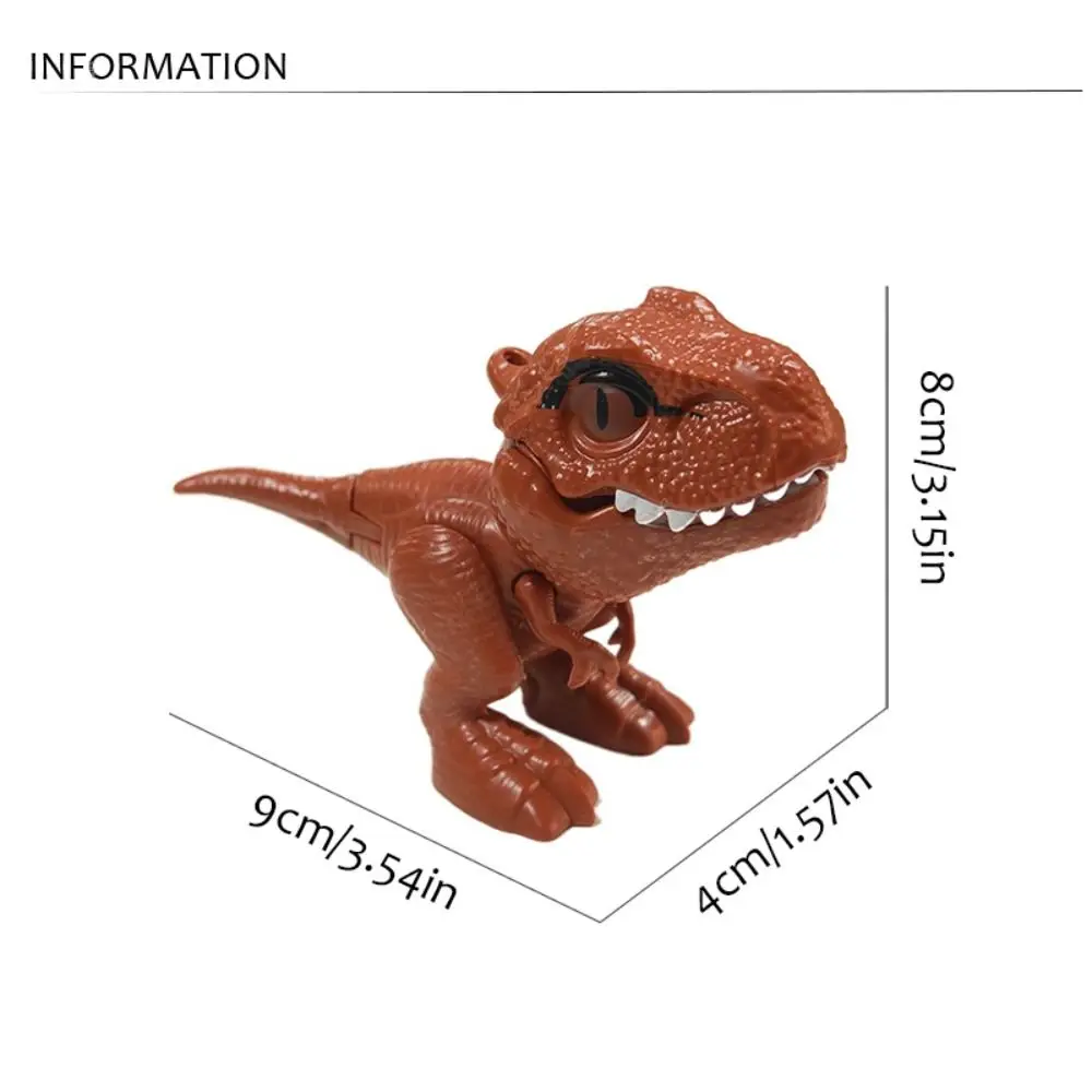 ไดโนเสาร์ Jurassic Finger ไดโนเสาร์มือสร้างสรรค์นิ้วมือกัดไดโนเสาร์สนุก Interactive Movable Joint Dino จี้ของขวัญ