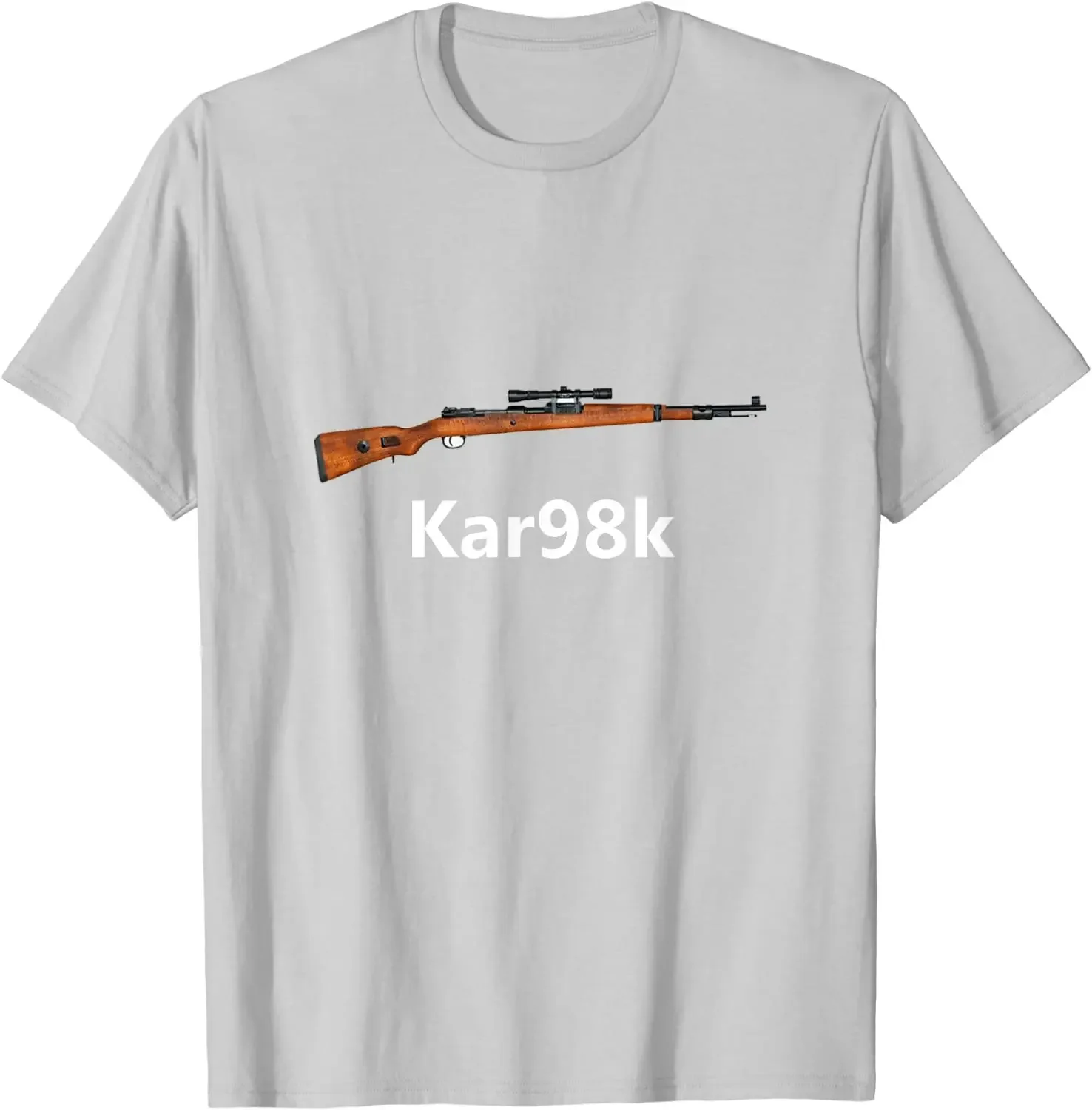 Kar98k Gun Rifle WW2 WWII Mauser Germany German Kar 98 Gift Men T-Shirt  Short  Casual 100% COTTON  O-Neck  T Shirt