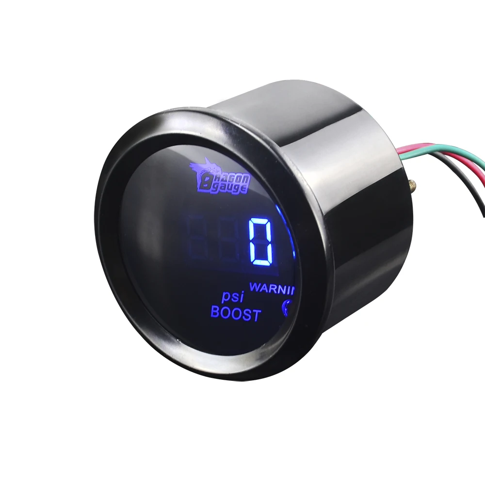 VR - Black Turbo Boost gauge Psi digital led 2 inch /auto gauge/tachometer/car meter/auto parts/car parts VR-TAG05-BP