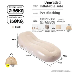 Aktualisiertes Mountainhiker -Sofa aufblasbare Luftbettmatratze im Freien Lazy Lazy Automatic aufblasbare Camping -Laufband 180x75x58 cm 10 Hauptverkaufspaarer - №3