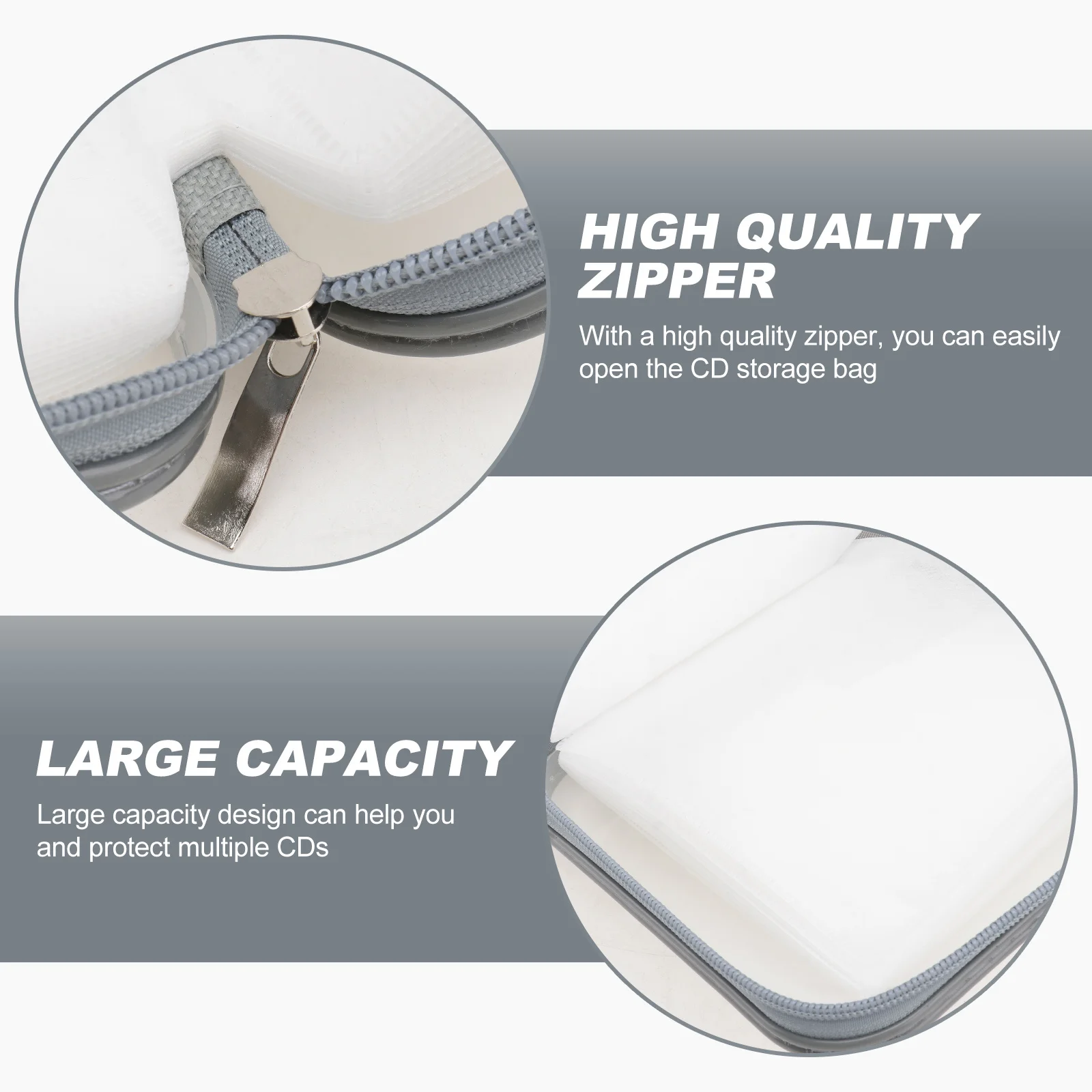 

Cd Large Capacity Dvd Storage Pouch Portable Disc Organizer Shockproof Cd Holder Case For Car Cds Dvd Collections