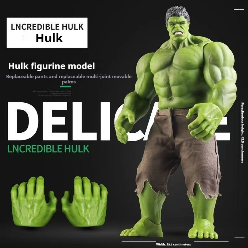 

In Stock 43cm Marvel The Avengers The Hulk Large Size Trendy Collectible Figurines Doll Model Decorative Ornament Toys Gifts