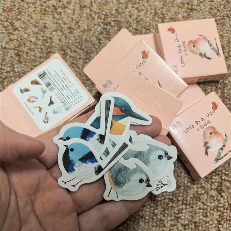 45Pcs/box Funny Bird Stickers Cartoon Decals DIY Stationery Guitar Phone Bicycle Laptop Luggage Car Graffiti Sticker