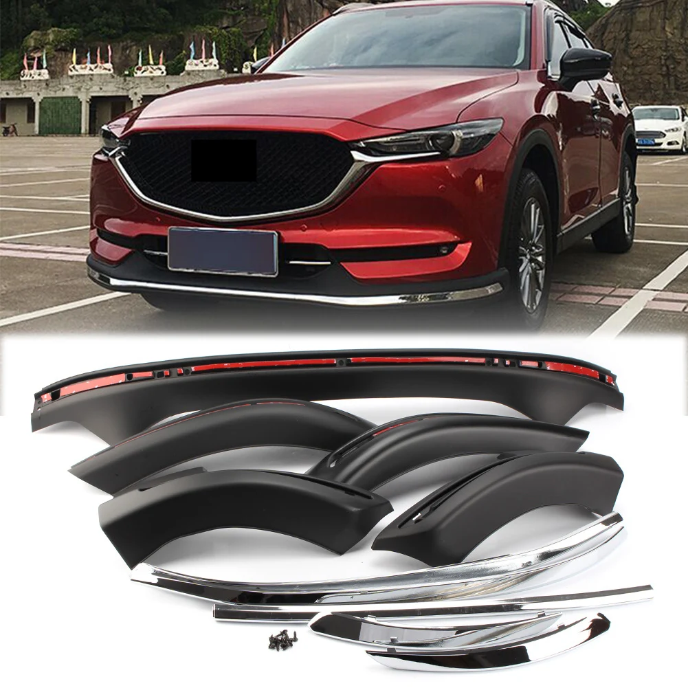 Car Front Rear Bumper Protective Board Guard Skid Plate Bar Trim Accessories For Mazda CX5 CX-5 2017 2018 2019 2020 2021