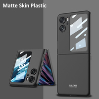 Matte Skin Ultra Thin Case For OPPO Find N2 Flip Tempered Glass Super Thin Plastic Cover