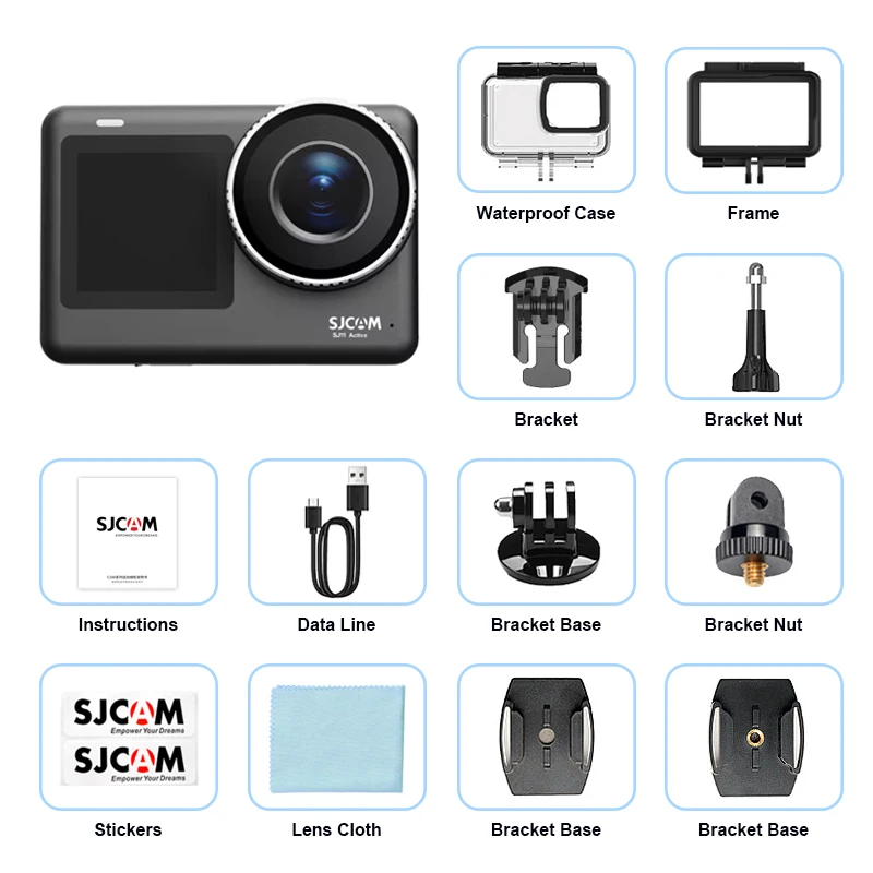 SJCAM Flagship SJ11 of CAM4 Action Camera 4K 2.33" touchscreen waterdicht 5G WiFi actieve HDR video actioncam camera sport