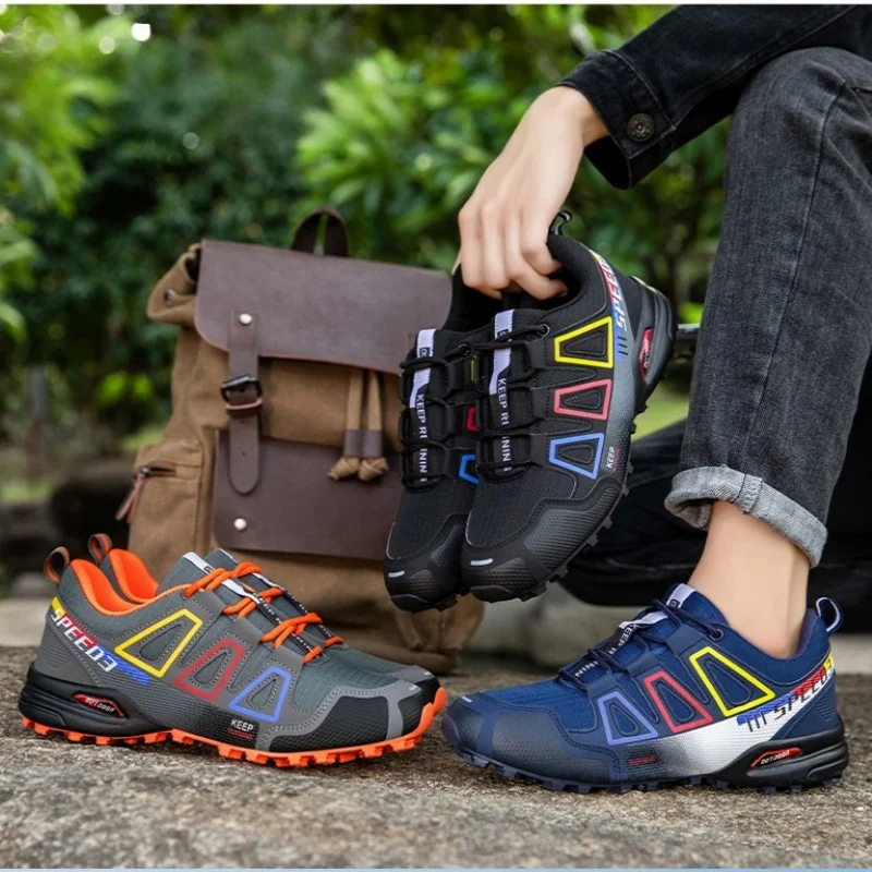 

Men's Outdoor Hiking Shoes Lace-up Non-slip Wear-Resistant Hunting Tactical Jogging Mountaineering Casual Sports Shoes