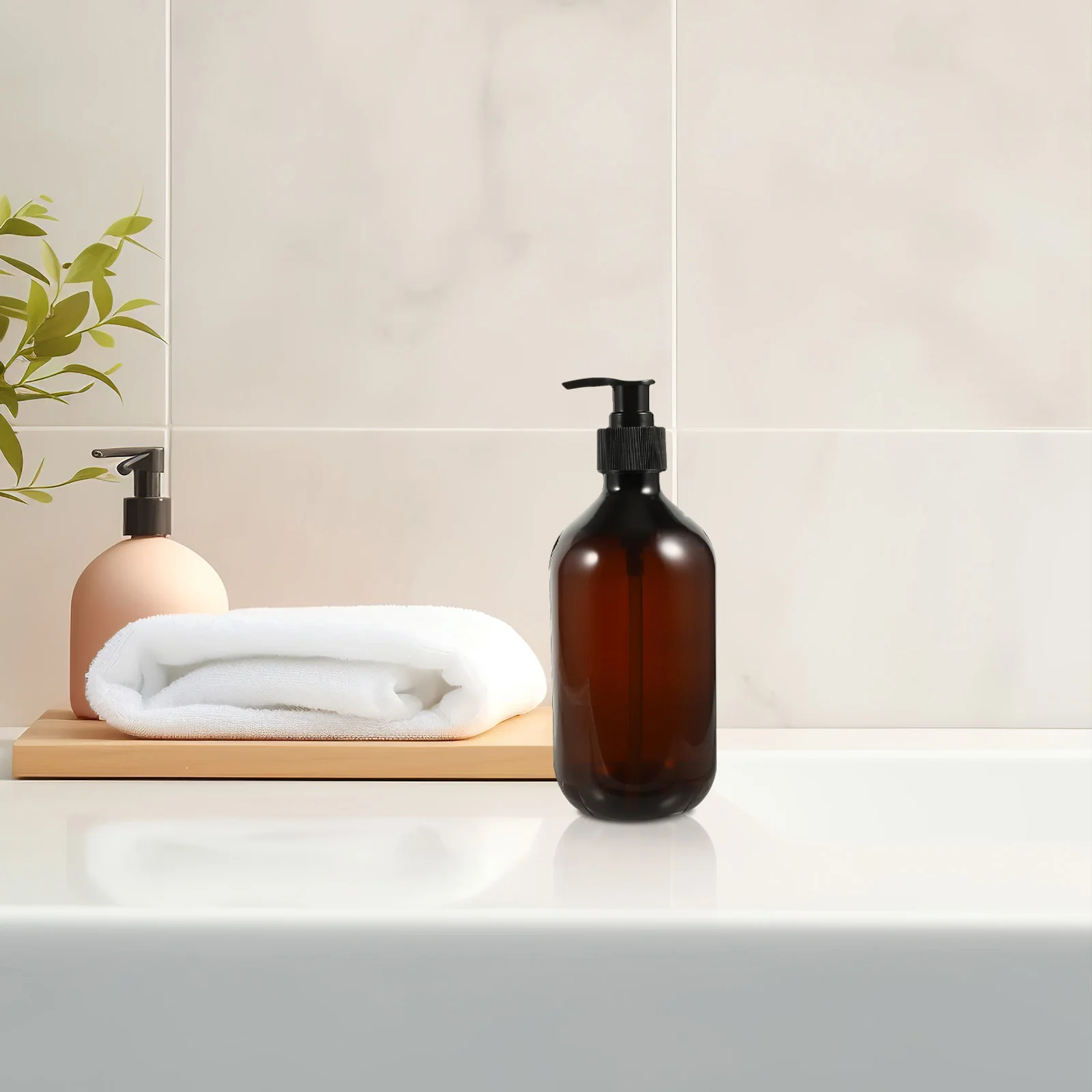 3Pcs Hand Seife Pumpe Flaschen Drücken Sie Typ Lotion Dispenser Nachfüllbare Shampoo Flasche Kreative Hand Container Badezimmer