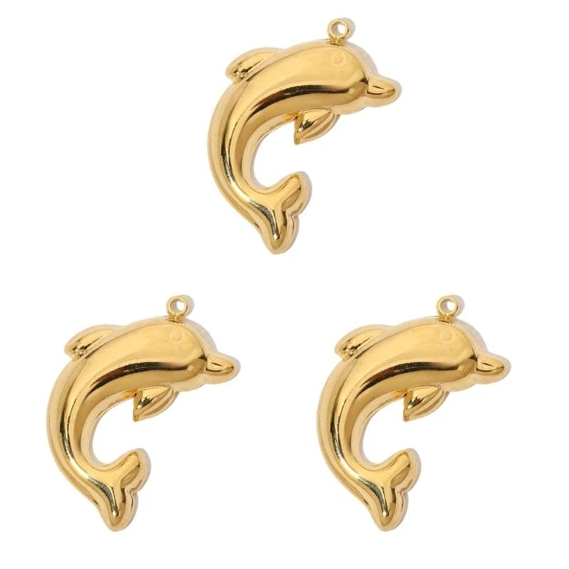 

3 Count Animal Charm Jewelry Making Necklace Pendant Alloy Texture Suitable for Jewelry and Handmade Craft Accessories