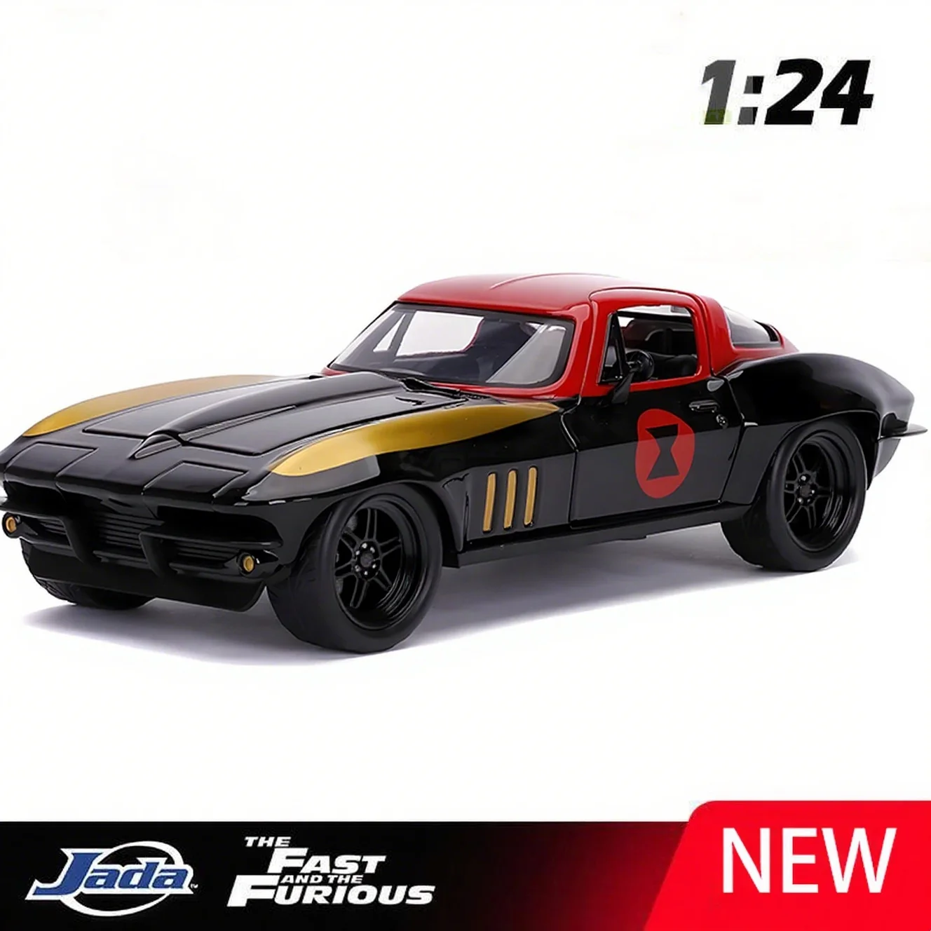 

JADA 1:24 Corvette 1966 Alloy Car Diecasts & Toy Vehicles Car Model Miniature Scale Model Car For Children