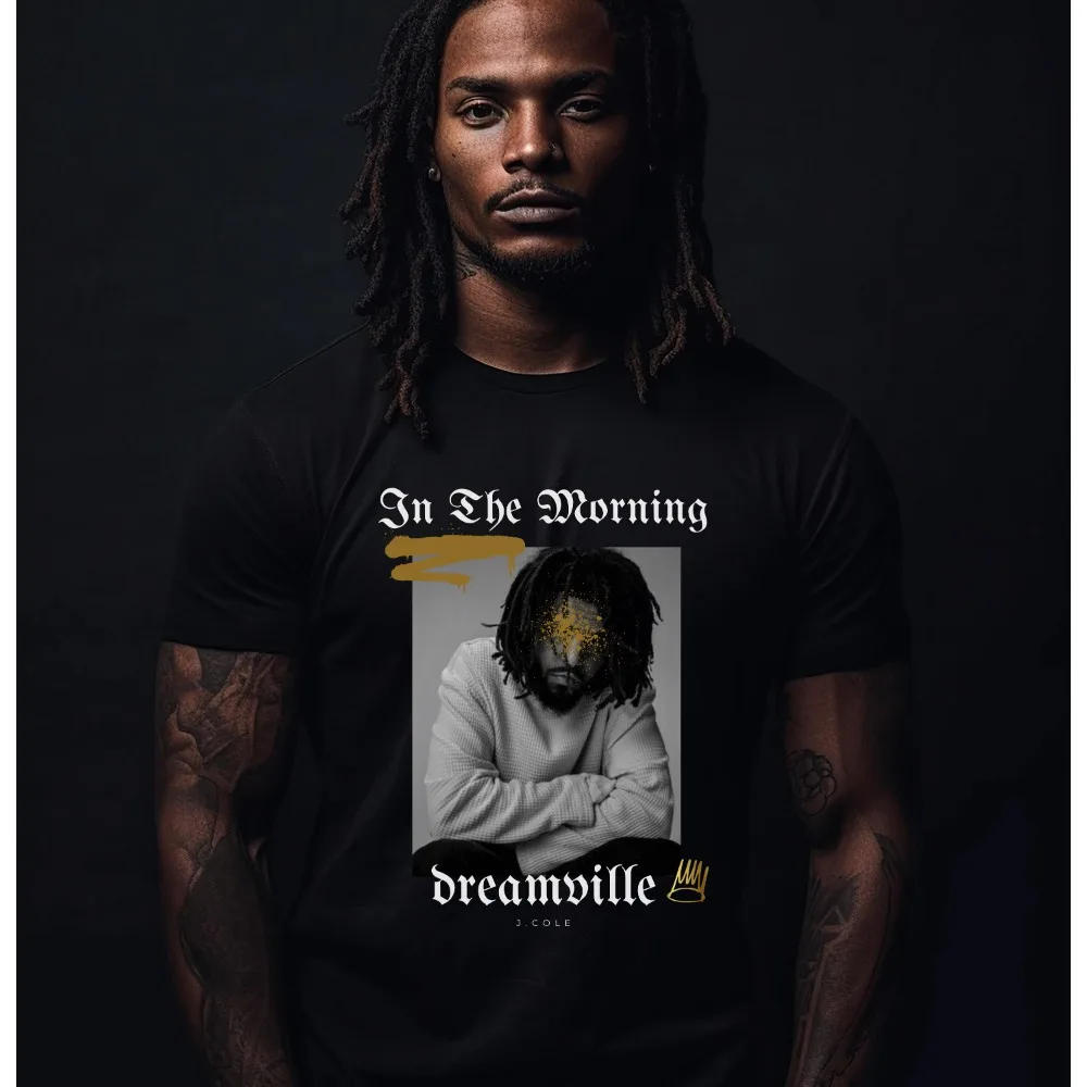 J Cole Dreamville Vintage T-Shirt J Cole Shirt, Rap Hip Hop J Cole Merch Gift For Women and Man Unisex T-Shirt mens gifts