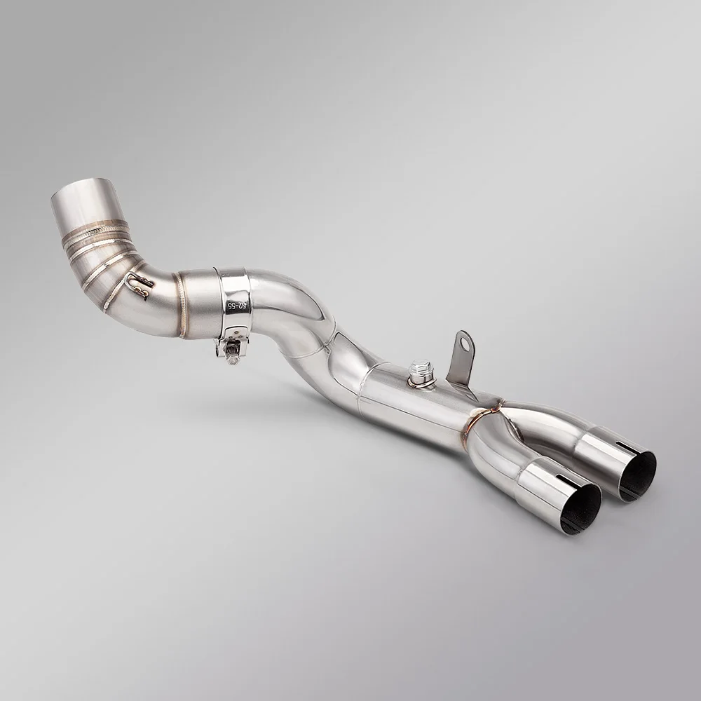 FOR CB1000R (2008-2018) Slip On Motorcycle Exhaust Kit Matching Mid Pipe Link Tube And TOCE Dual Hole Tail Section