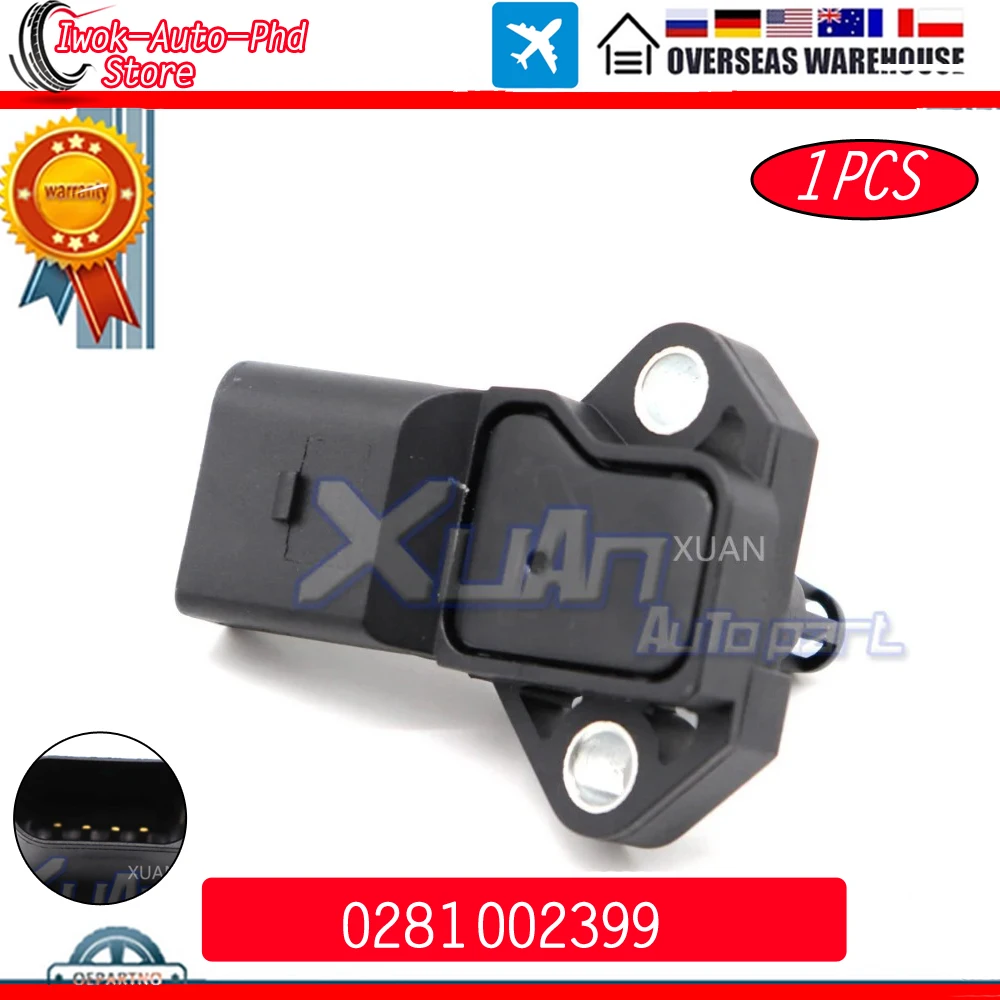 

XUAN 2.5 Bar Manifold Absolute Turbo Boost Pressure Map Sensor for Skoda Fabia Octavia Roomster Superb Yeti Praktik 0281002399
