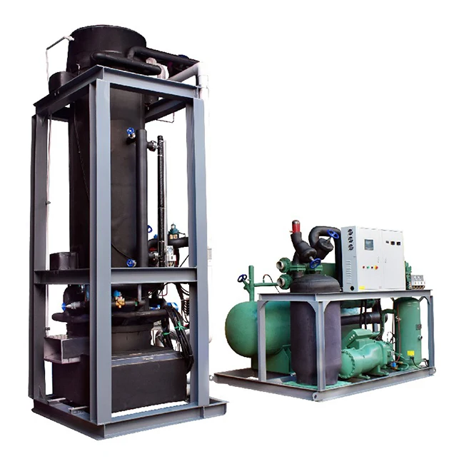 Large Industrial Tube Ice Machine 30 Tons, Hard and Not Easy to Melt, Affordable Price From Chinese Factory, CE Certified
