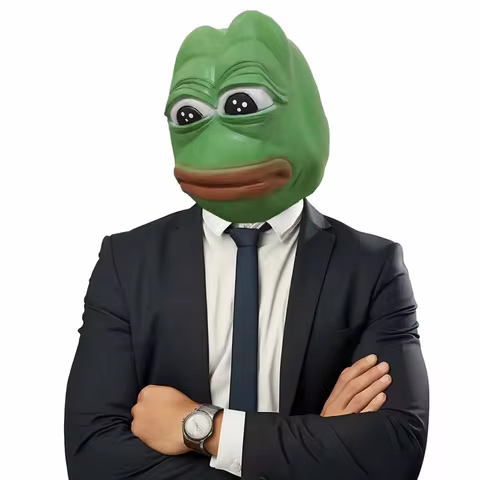 Frog Mask, Halloween Cosplay Funny Animal Mask, Christmas Carnival Party Costume Prop, Full-head Latex Animal Mask