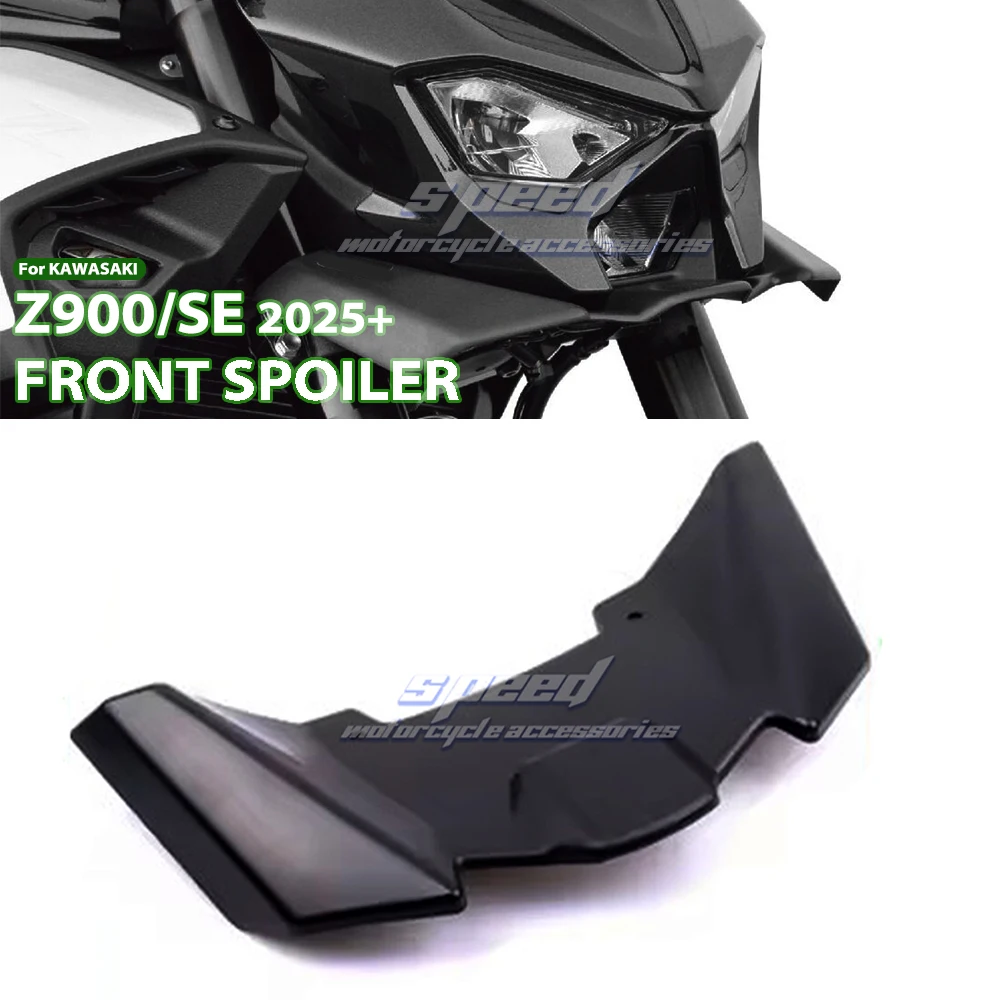 ل Z900 Z900SE 2025 2026 غطاء جناح الرياح مخروط الديناميكا الهوائية هدية الجنيحات Z900 SE دراجة نارية الجبهة الشفة المفسد