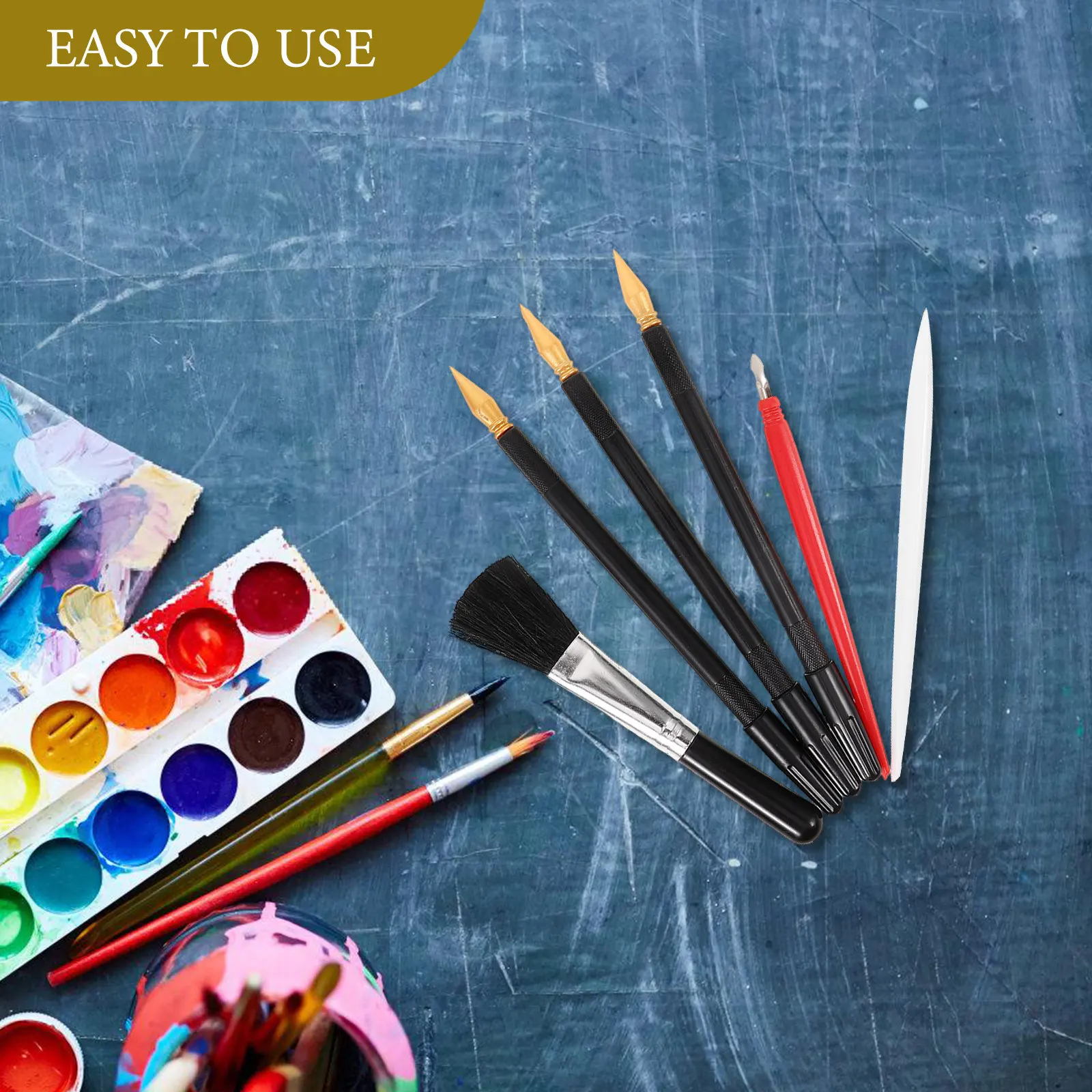 1Set Premium Scratching Drawing Tools Kit for Kids Adults Creative DIY Art Painting Scratchboard Coloring with Stylus Brush