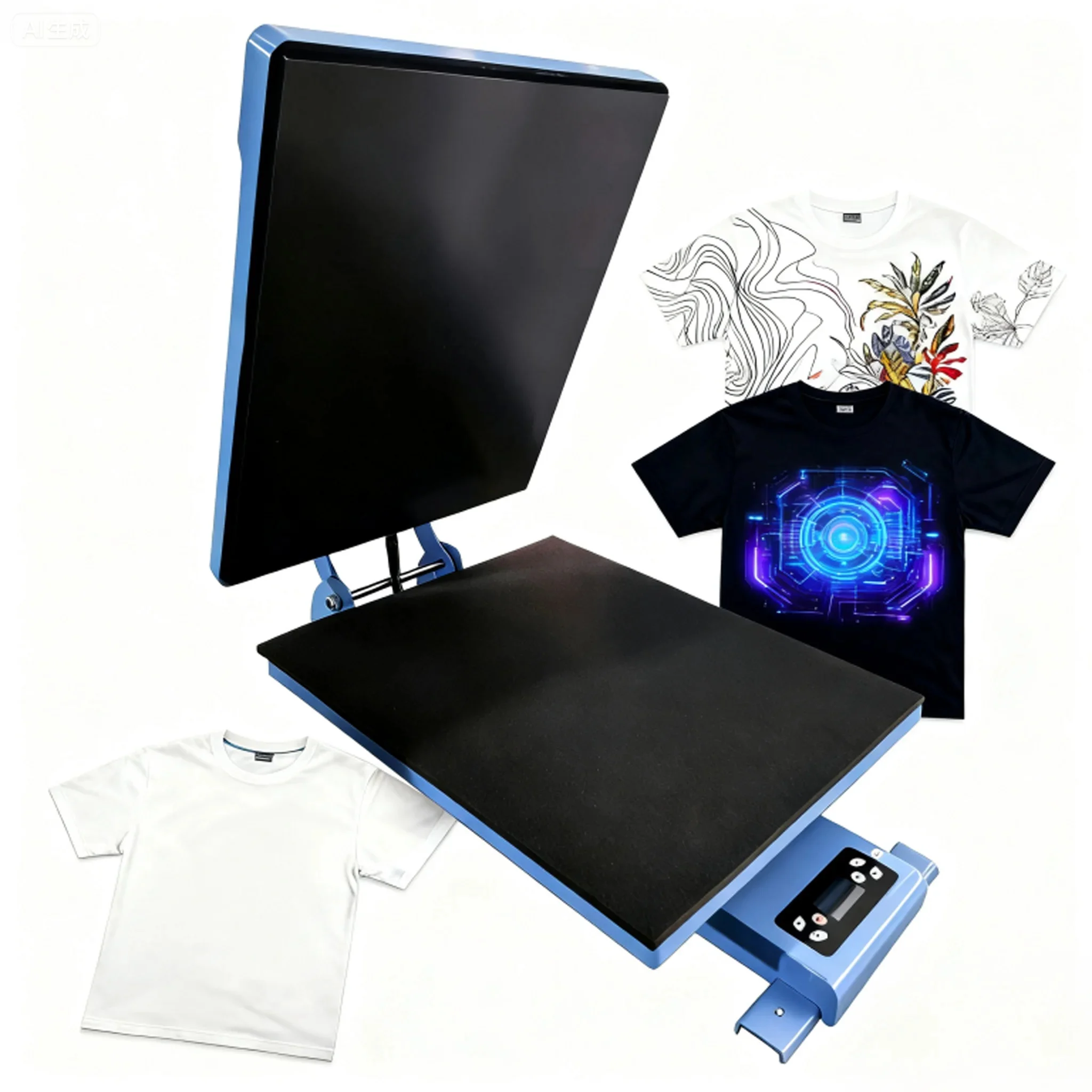 US Stock Qomolangma 16in x 20in (40cm x 50cm) Auto Easy Heat Press Machine for T-shirts Heat Transfer Press Printing US Stock