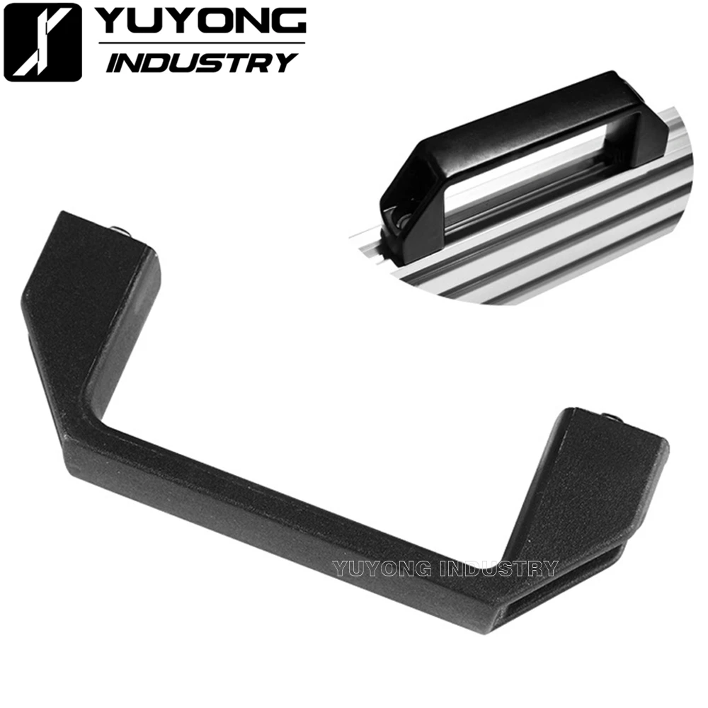 Kunststoff Nylon V Slot Schwarz Tür Griff Set für Aluminium Extrusion Profil