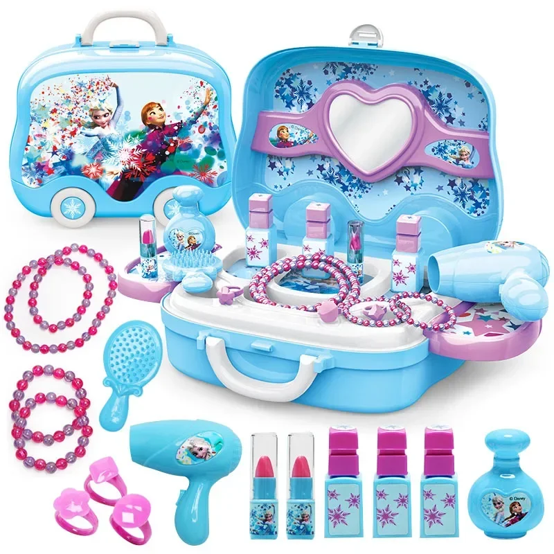 

[Disney] Kids Cosmetics Frozen princess Kids Makeup Playset lipstick kitchen toy set play house set kids toys for girls gift