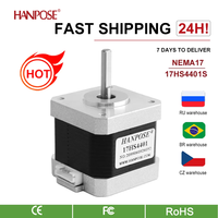 HANPOSE Height 4-lead 42 torque motor 40N.CM 1.5A 17HS4401 for 3D printer and CNC XYZ  Nema17 Stepper Motor
