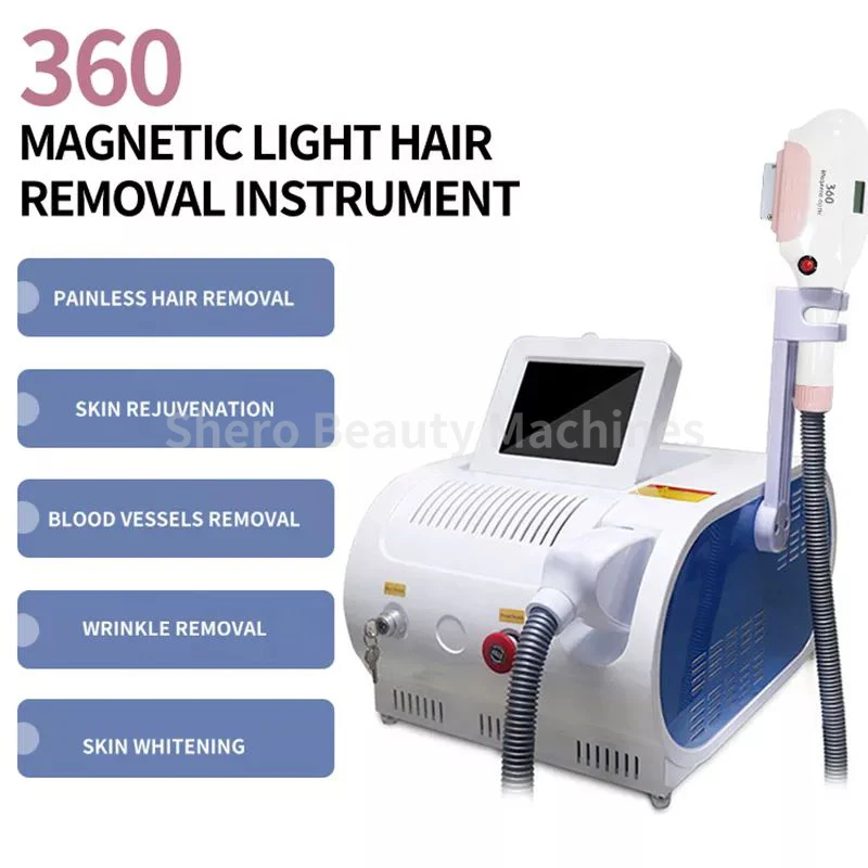 

Portable 360 Magneto-optical IPL Laser Hair Removal Machine Painless Wrinkle Removal Permanent OPT Hair Remove Laser Epilator