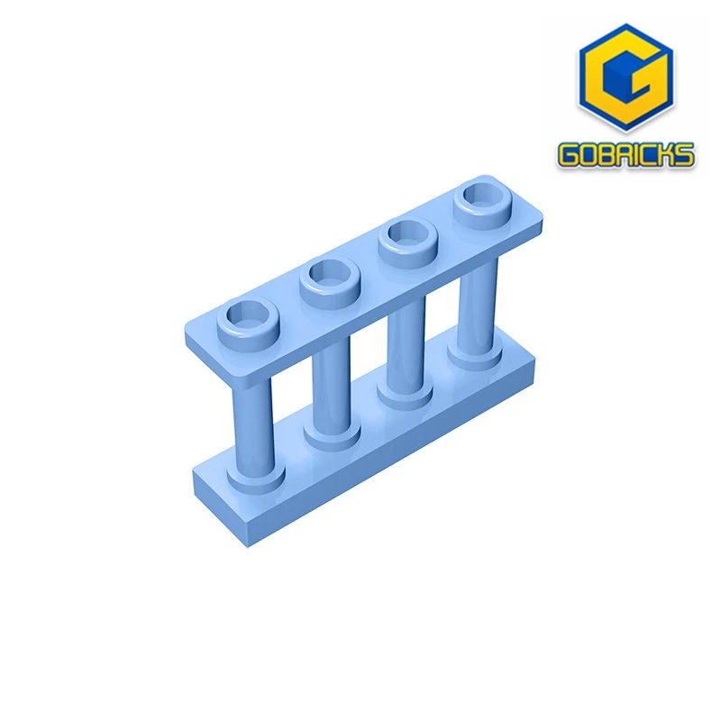 MOC PARTS GDS-789 FENCE 1X4X2 W. 4 KNOBS compatible with lego 15332 children\'s toys Assembles Building Blocks Technical