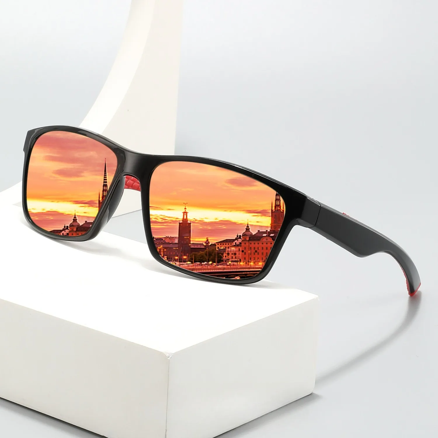 

P060 Polarized Sports Sunglasses Men Women TAC UV400 Colorful Mirror Lens Driving Fishing Cycling Outdoor Fashion Sun Glasses