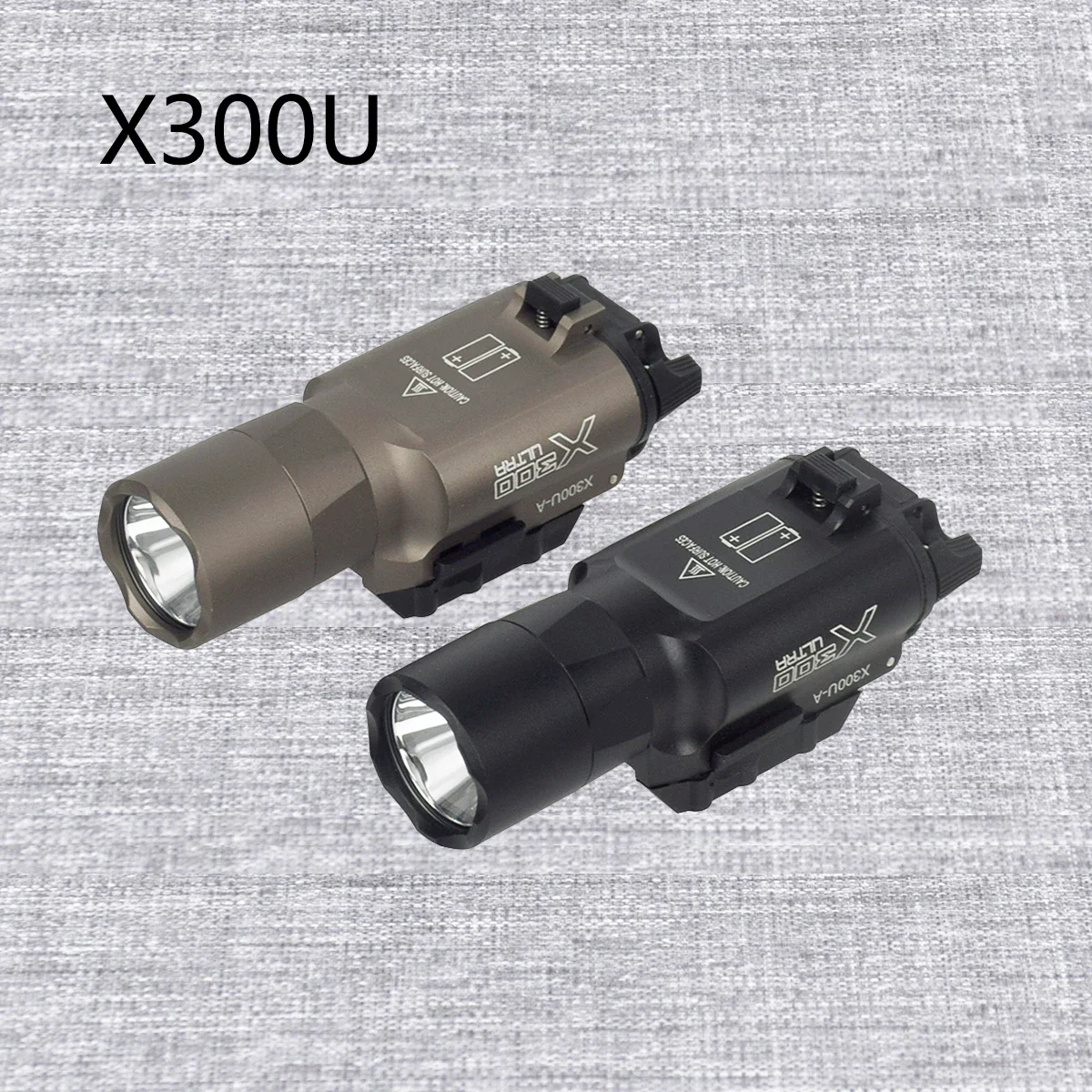 전술 SureFire 로고 X300 울트라 X300V X300V-IR 무기 총 손전등, 글록 17 라이트, 이중 기능 압력 스위치 포함