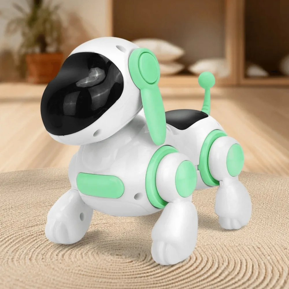 2024 Electronic Walking Dog Toy Simulation with Light and Music Smart Interactive Robot Dog Interactive Crawling Dog Toy