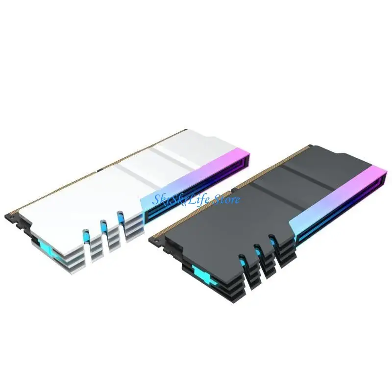 

E65E 5V 3-Pin ARGB Heat Sink Efficient Cooling Heatsink for Computer Motherboard Memory Card Video Card Cooling Pad