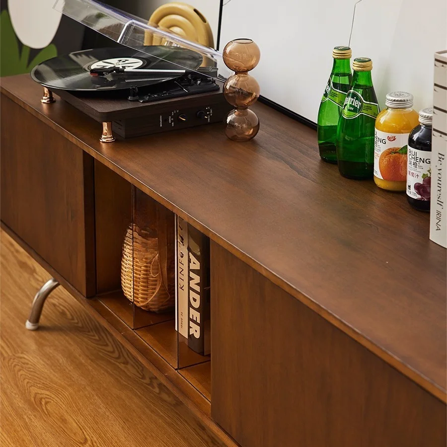 

Small apartment living room Japanese side cabinet