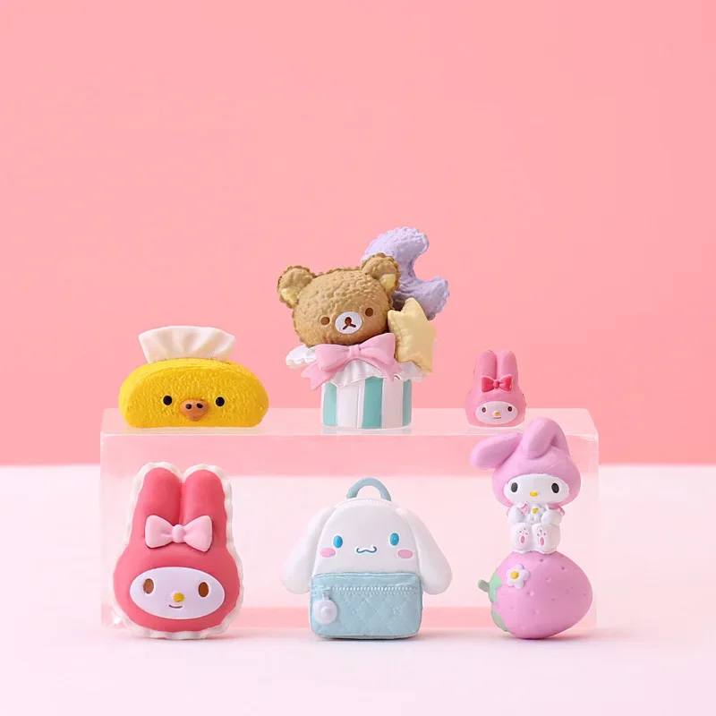 Sanrio Melody Little Twin Stars Anime Figures Cute Doll Kawaii Action Collection Figurines Collectibles Peripheral Toys Gifts