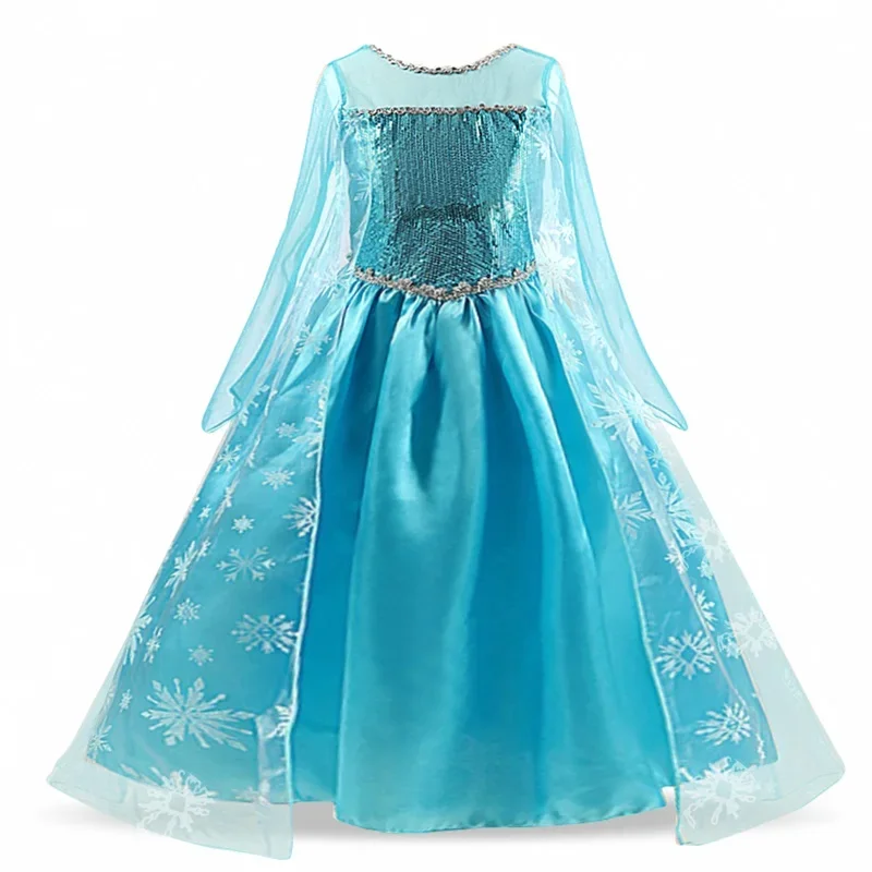 Frozen Snow Queen Jack dresses for girls costumes Kids Cosplay rhinestones Princess children sisters clothing Barbie party dress