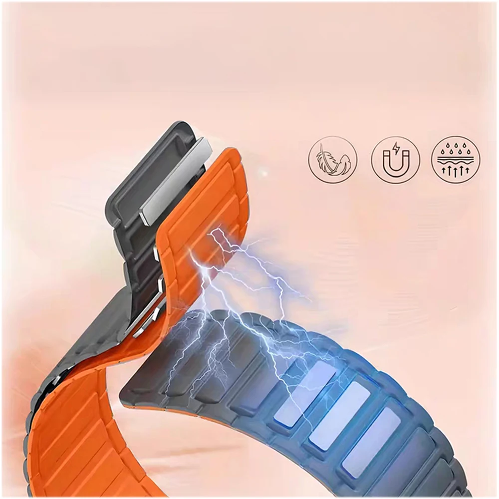 Bracelet magnétique en Silicone souple, 22mm, pour Huawei Watch 4/3 Pro GT4/3Pro 46mm, pour Amazfit Balance GTR 4/3/2 47mm