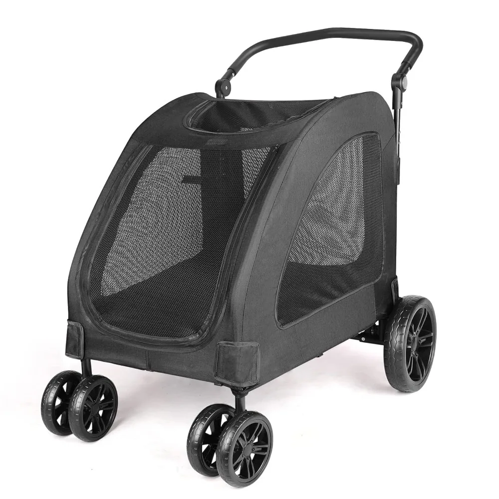 

Dog Stroller Foldable Pet Jogger Strollers for Single or Multiple Medium and Large Dogs Travel Carrier Breathable Animal Strolle
