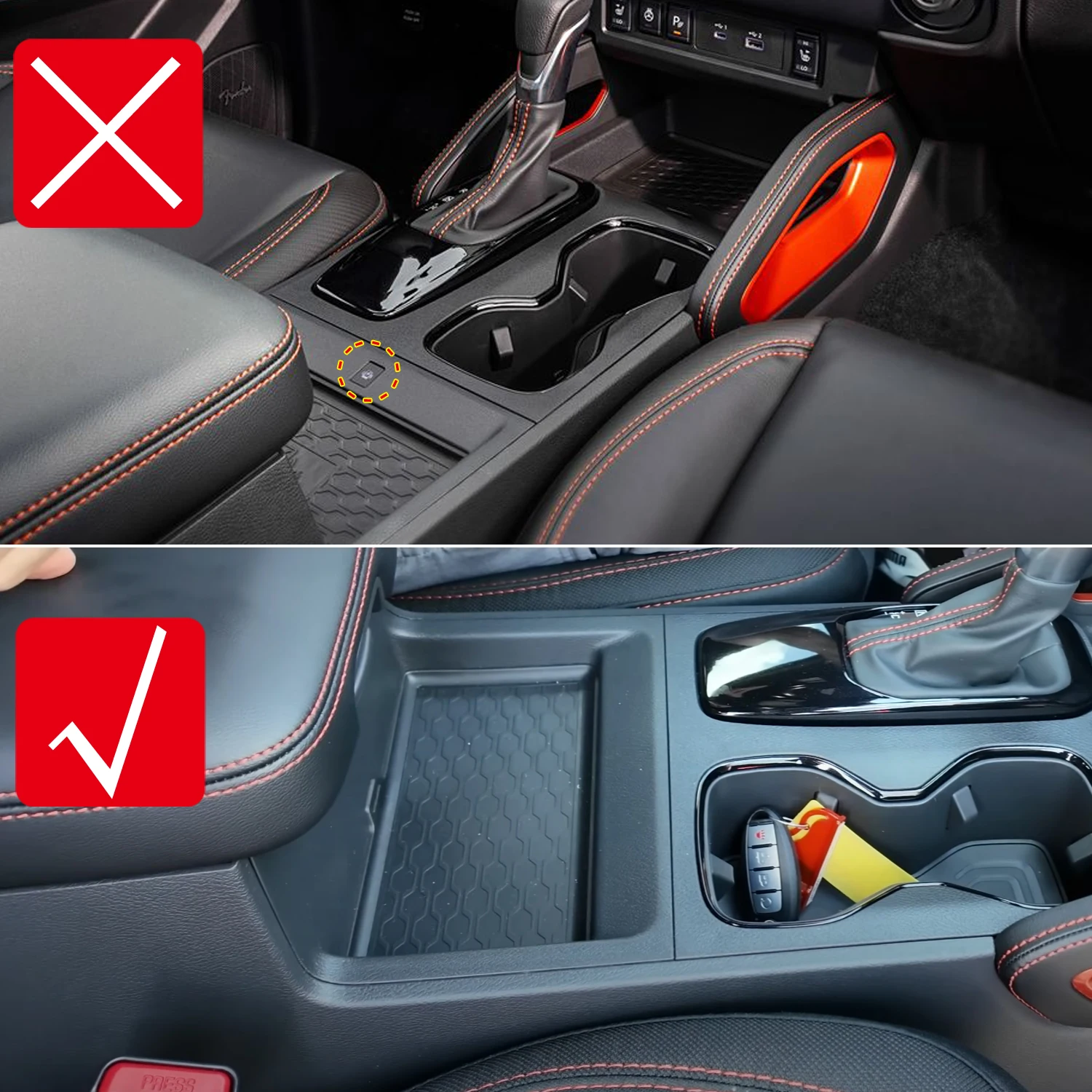 Dla Nissan Frontier 2022-2025 LHD Akcesoria do wnętrza samochodu Panel zmiany biegów konsoli środkowej Osłona wykończeniowa Styl włókna węglowego ABS 1 szt.