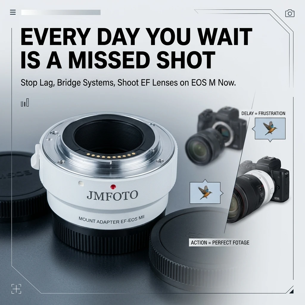 

Адаптер для объективов EF-EOS M с автофокусом, переходное кольцо для объективов Canon EF/EF-S и камер Canon EOS-M (с креплением EF-M)