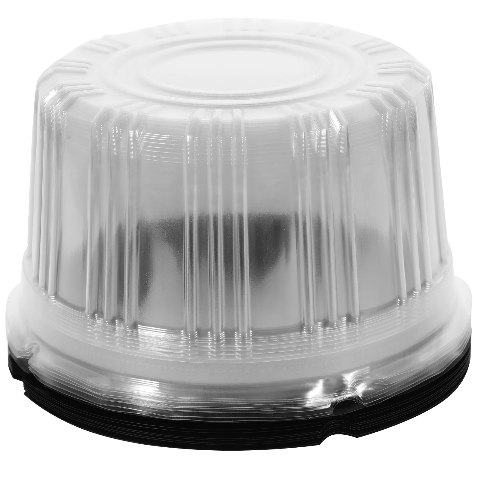 

10pcs Packaging Boxes 6Inch Clear Plastic Containers With Lids For Cupcake Cake Slice Carrier Party Supplies Cake Boxes Plastic
