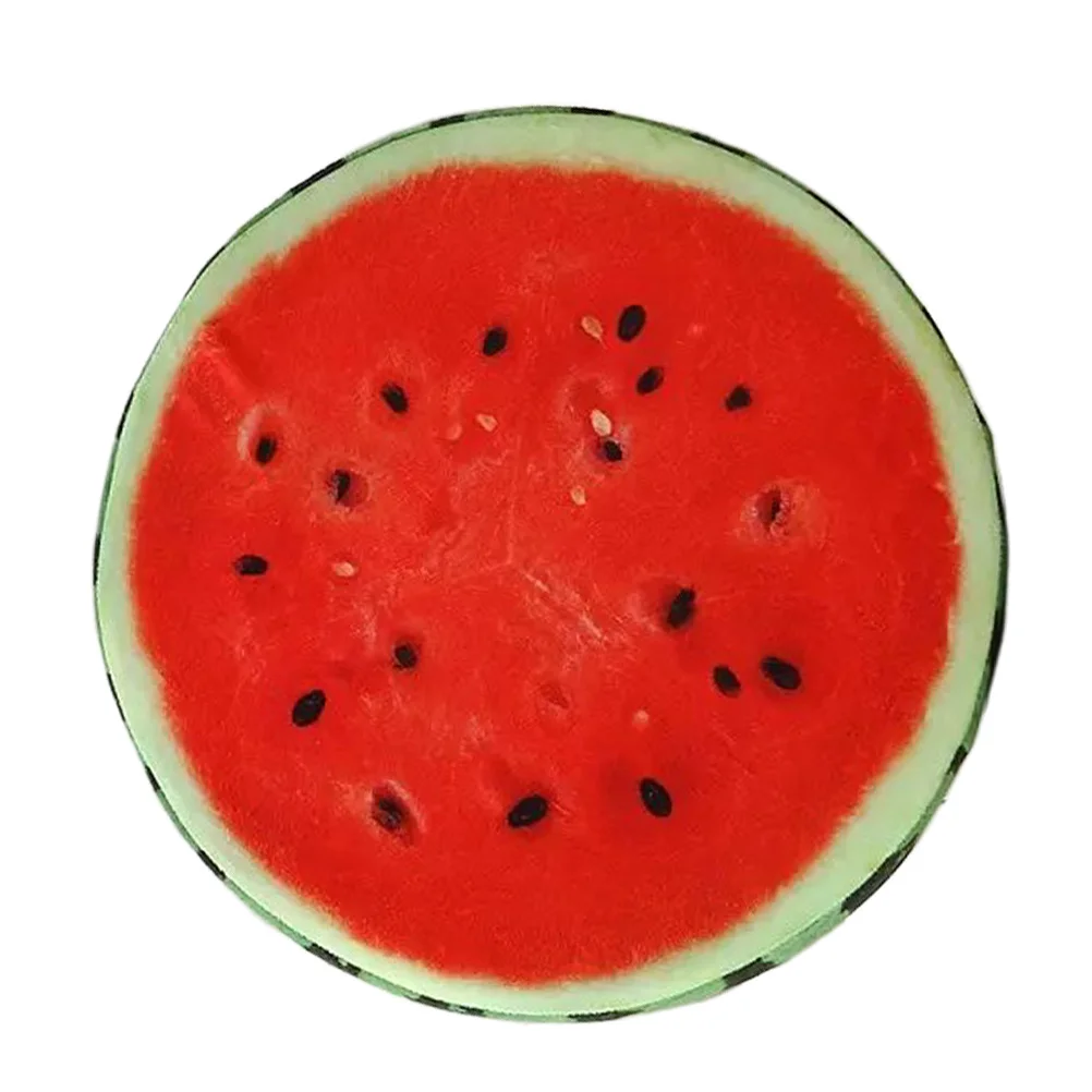 

Watermelon Seat Cushion Cute Fruit Design Round Floor Pillow For Home Bedroom Kids Room Decor Practical Sitting Pad