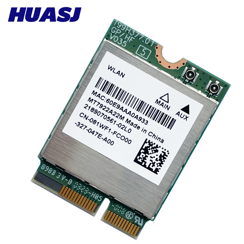 Tarjeta WiFi 6E MediaTek MT7922 M.2 Bluetooth 5.2 6GHz - imagen 3