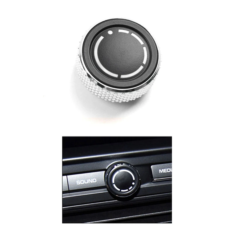 Air Conditioning Knob Console Audio Volume Radio Knob Cover Control Switch Button For Porsche Macan Panamera Cayenne Replacement