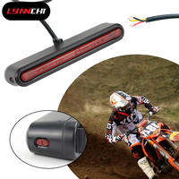 LYNNCHI Motorcycle Parts Taillights Brake Lights Turn Signal Lamp LED Strips Rear Stop Warning For ATV Kart Dirt Bike Universal