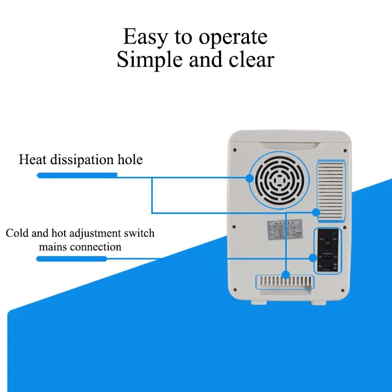 10L Large Capacity Mini Portable Refrigerator Car And Home Dual Purpose Refrigerator Cold And Hot Dual Control Refrigerator