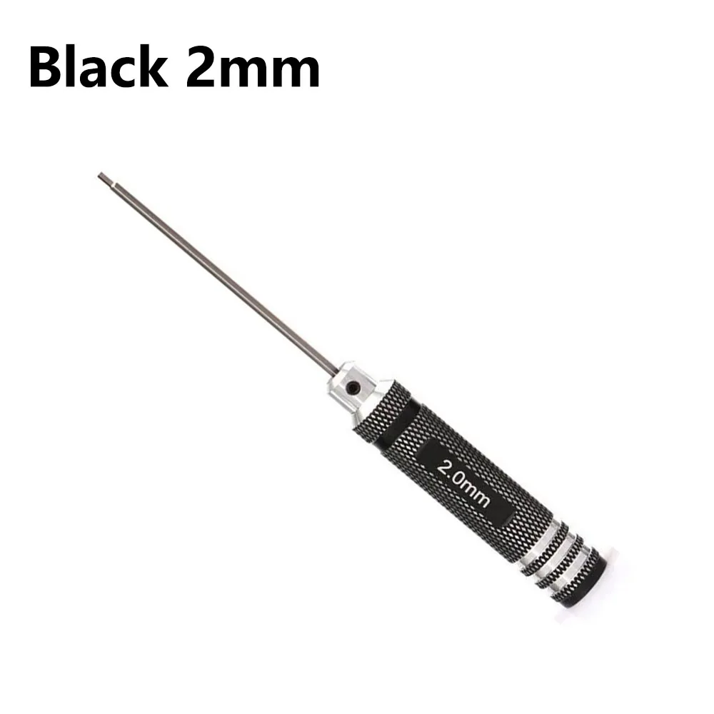 أدوات RC مفك براغي سداسي مطلي بالتيتانيوم، قطعة واحدة 1.5 2.0 2.5 3.0 مم مفك براغي لألعاب طائرات الهليكوبتر